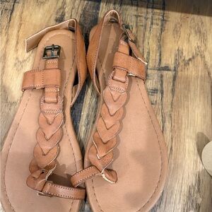 Braided Tan Sandals